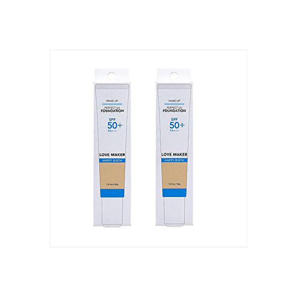 2本セット LOVE MAKER パーフェクトUVファンデーション 40g