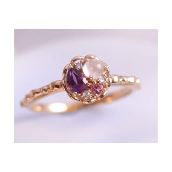 タルトシリーズ 1月 ロードライト・ガーネット ローズクォーツ ピンク