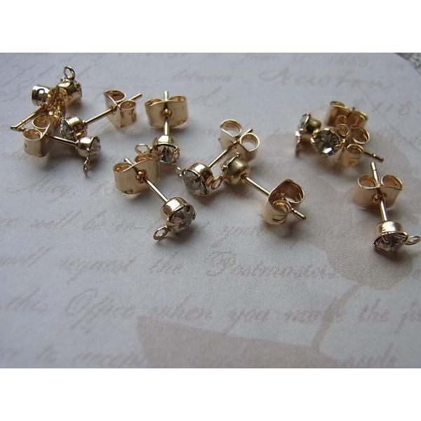 16kgp 高品質ピアス 4mmストーン付きピアス 5ペア 10個入 Buyee Buyee 日本の通販商品 オークションの代理入札 代理購入