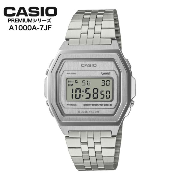 CASIO PREMIUM A1000A-7JFカシオフルメタル新品未使用 スタンダード（CASIO） CASIO A1000A-7JF Casio Cllassic PREMIUM