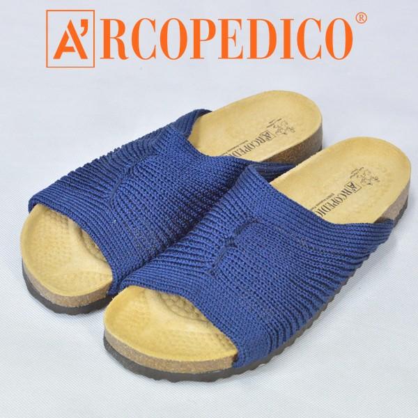 Arcopedico アルコペディコ Open オープン 100 品質保証 サンダル メンズ ネイビー コンフォートサンダル コルク メッシュ Navy