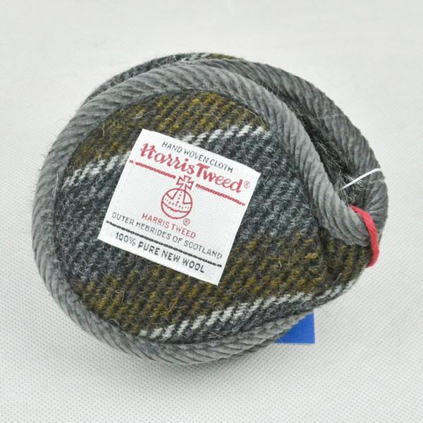Average おしゃれ アベレージ イヤーマフラー ハリスツイード Harris Tweed Ear イヤーウォーマー バックアーム Stripe ストライプ柄 耳あて Muffler