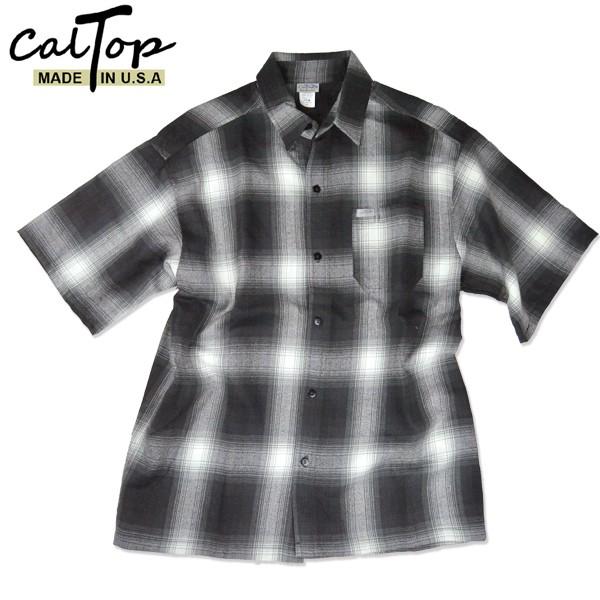 Cal Top[キャルトップ] オンブレ チェックシャツ ショートスリーブ
