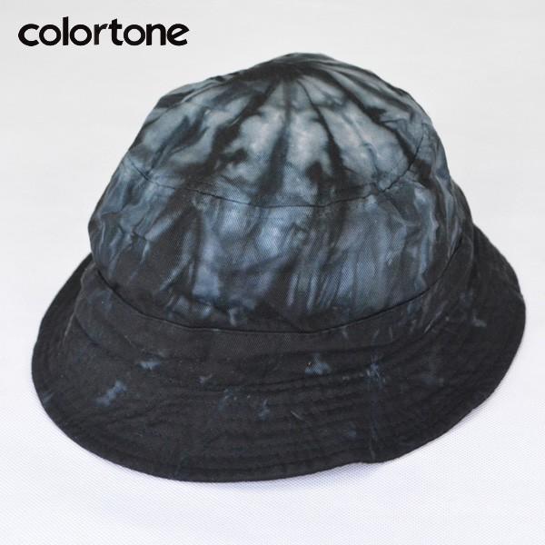 COLOR TONE カラートーン タイダイ バケット ハット TIE-DYE BUCKET HAT　タイダイ染めハッ ブラック