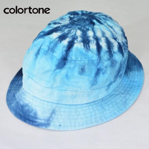 COLOR TONE カラートーン タイダイ バケット ハット TIE-DYE BUCKET HAT　タイダイ染めハット BLUE ブルー