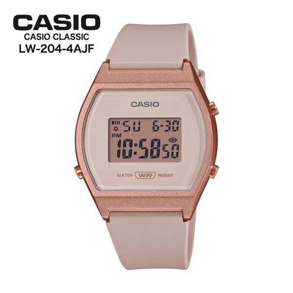 CASIO LW-204-4AJF CASIO CLASSIC カシオクラシック ピンクベージュバンド/ローズゴールド チープカシオ ユニセックス 国内正規品　