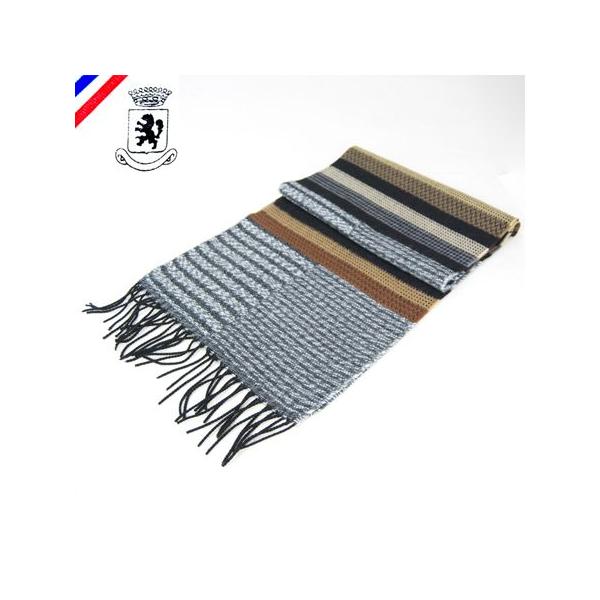 Quiock キオック フランス製 マルチボーダー マフラー ストール MULTI