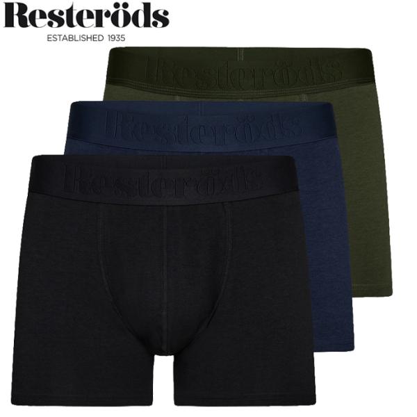 レステロッズ RESTERODS ボクサーパンツ バンブー 3パック GUNNAR BAMBOO 3P BLACK/NAVY/OLIVE ブラック/ネイビー/オリーブ