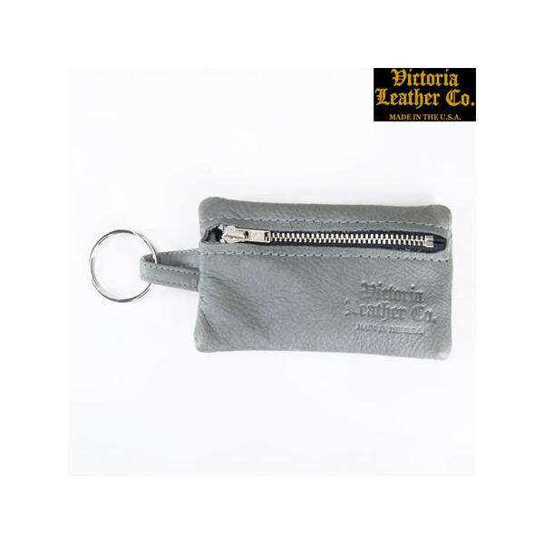 VICTRIA LEATHERビクトリアレザーCOIN CASE コインケース MADE IN USA 小銭入れ カードケース グラナイトグレー
