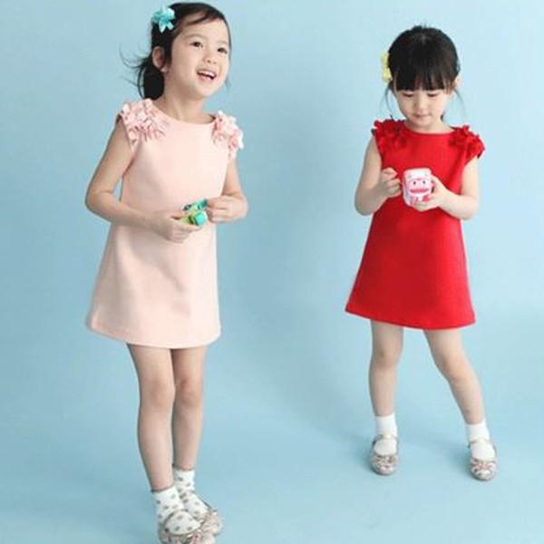 袖なしワンピース フリル 赤 ピンク無地 春 夏 スカート 子供服 キッズ 女の子 A17 Neoイーライフ 通販 Yahoo ショッピング
