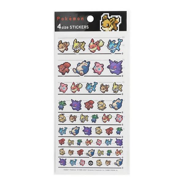 カミオジャパン ポケモン シール 4サイズステッカー 手帳 ノート デコ