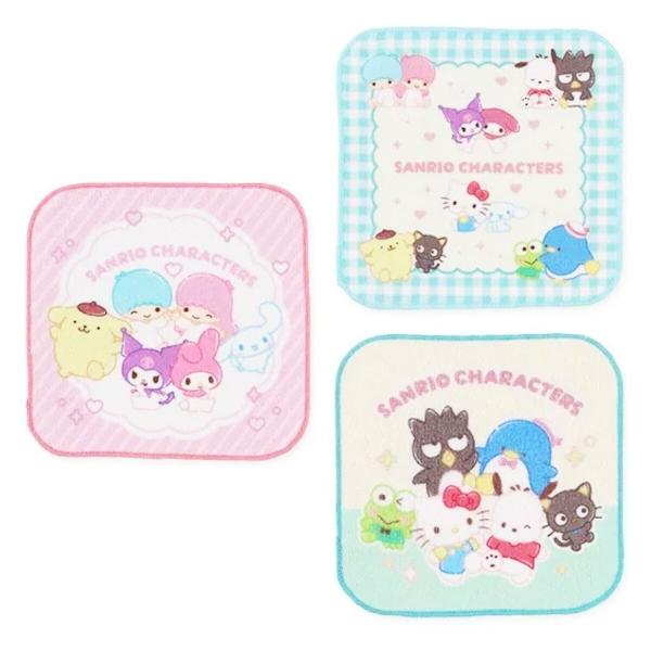 サンリオ キャラクターズ ミニタオル 3枚セット ハンカチ かわいい