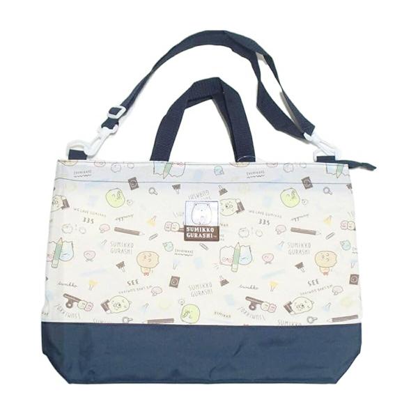 説明 ◎かわいくて便利◎すみっコぐらしの2Wayトートバッグ！手提げと肩掛けの両方で使えるから通学や習い事にもぴったり。大容量で使いやすく、入園・入学準備におすすめのアイテムです。【ポイント】・手提げ＆ショルダーの2Way仕様・大きめサイズ...