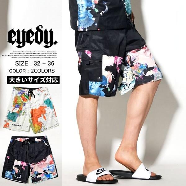 Eyedy ハーフパンツ サーフパンツ メンズ 水着 海パン 総柄 2018夏