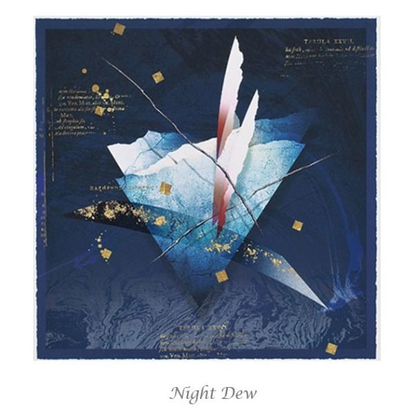 版画家 西川洋一郎 リトグラフ NightDew-M W61XH61XD2.65cm : ハイベル