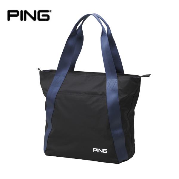 PING ゴルフ トートバッグ ブラック PING ピンゴルフ ブラックライン トート GB-P2408 メンズ