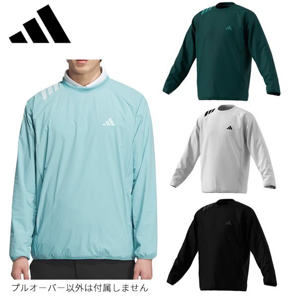 (クリアランス)アディダス ゴルフ(adidasGOLF) 撥水 スリーストライプス プルオーバーウィンド JVU99 メンズ ゴルフウェア 2025年秋冬