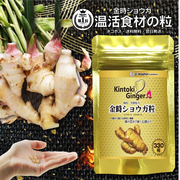 クーポン利用 お得 金時ショウガの粒 温活食材の粒 金時生姜 生姜 サプリ 金時しょうが粒 330粒 ショウガオール ガラノラクトン 燃焼系サプリ ダイエットサプリ