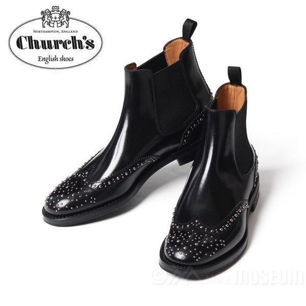 チャーチ Church S サイドゴアブーツ レディース ケッツビー Ketsby メタルスタッズ付 Chc 8748 01 シューズマスター 通販 Yahoo ショッピング