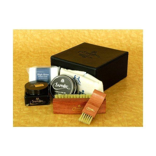 靴磨きセット シューケアセット サフィールノワール Saphir Noir デラックスハイシャインセット Www Arilab Com Tr Index Php