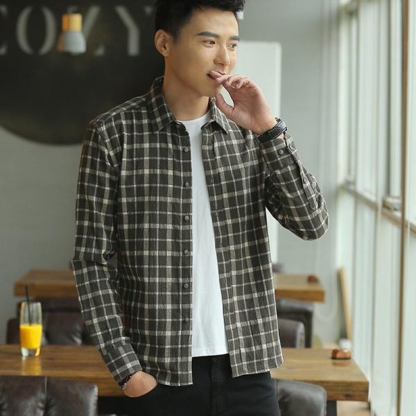 シャツ メンズ 長袖 ネルシャツ チェックシャツ グレンチェック チェック柄 カジュアルシャツ 秋 冬 Buyee Buyee Japanese Proxy Service Buy From Japan Bot Online