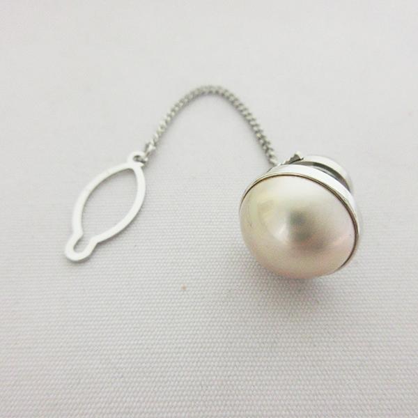 美品　田崎真珠　ブローチ　マベパール　タサキ　シルバー TASAKI（タサキ） *TASAKI ピンブローチ タイピン アクセサリー