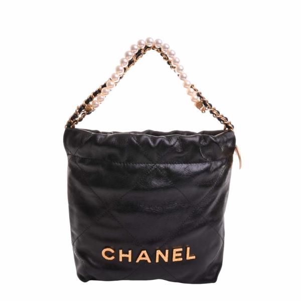 上品かつコンパクト♪【CHANEL】22 チェーン パールトートバッグ chanel22 ミニ シャネル ミニ ハンドバッグ パール チェーン