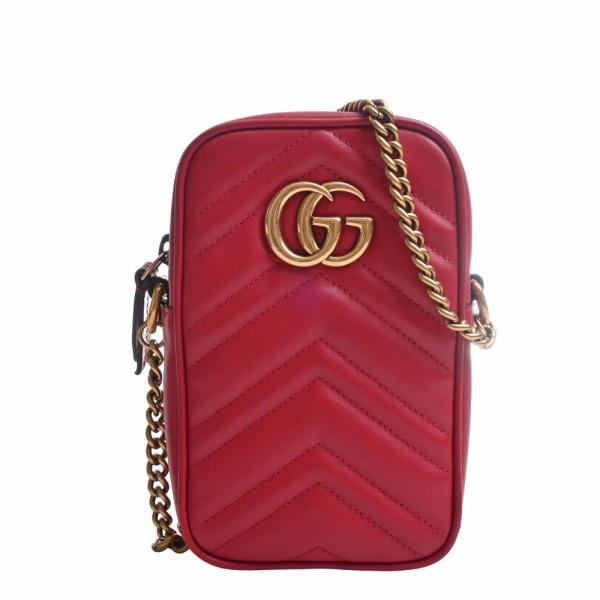 GUCCI Gucci グッチ GGマーモント レザー チェーン ショルダー