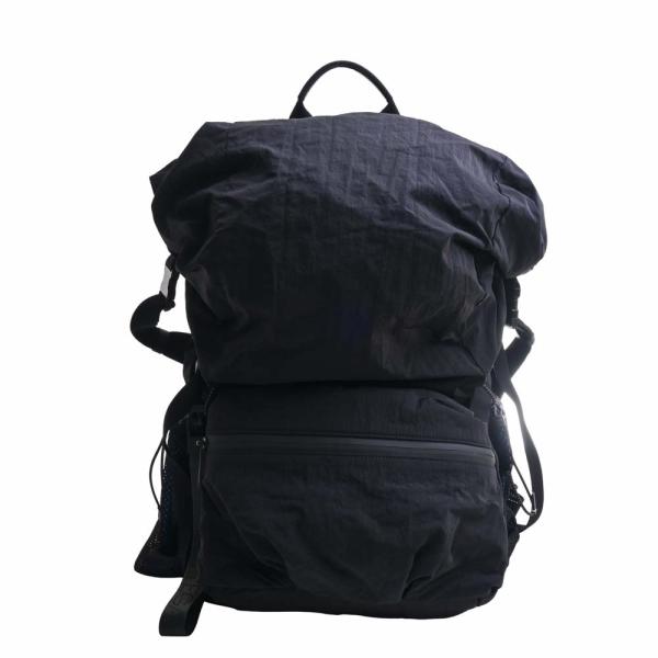 【未使用級】ボッテガヴェネタ リュック バックパック ナイロン レザー 黒×青 BOTTEGA VENETA - BOTTEGA VENETA ボッテガヴェネタ ナイロン