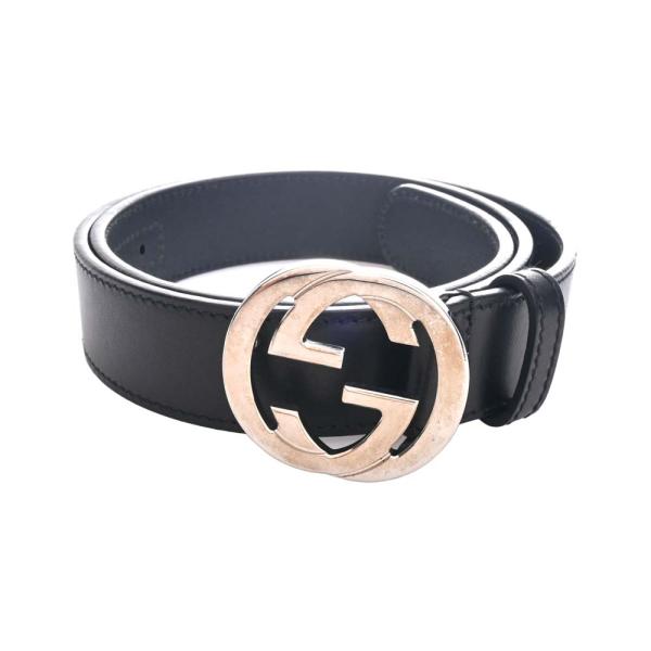 GUCCI黒レザー G型バックル ベルト 75 Amazon | [グッチ] ダブルG バックル レザーベルト レディース