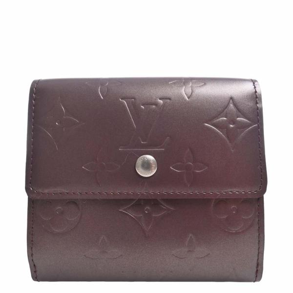美品　ルイヴィトン　三つ折り　モノグラムマット　ポルトモネビエ　カルトクレディ ルイヴィトンポルトモネビエ カルトクレディ Wホック財布 廃番