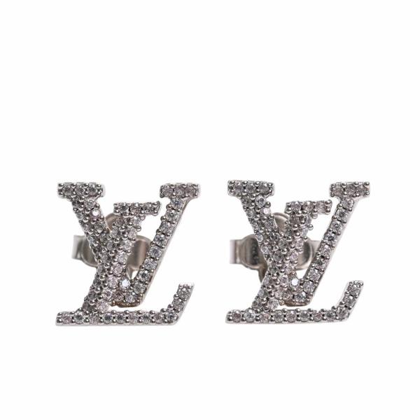 LOUIS VUITTON ルイヴィトン LV アイコニック ストラス ピアス