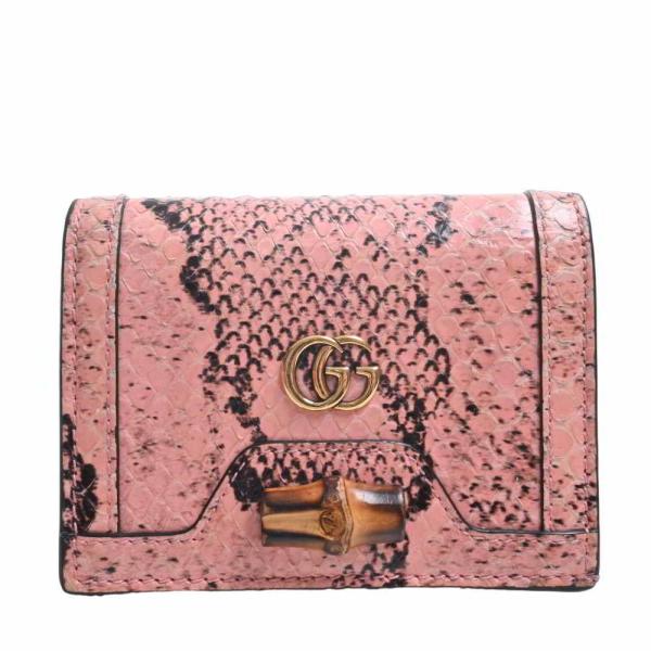 GUCCI（グッチ） ダブルG バンブー パイソン カードケース ウォレット