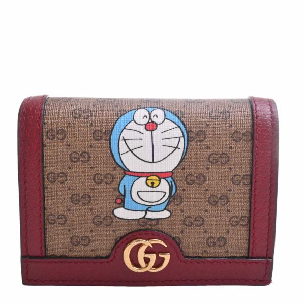 【希少品】GUCCI 二つ折り財布 GGスプリーム ドラえもん コラボ グッチ GUCCI Gucci グッチ GGスプリーム 二つ折り コンパクト財布