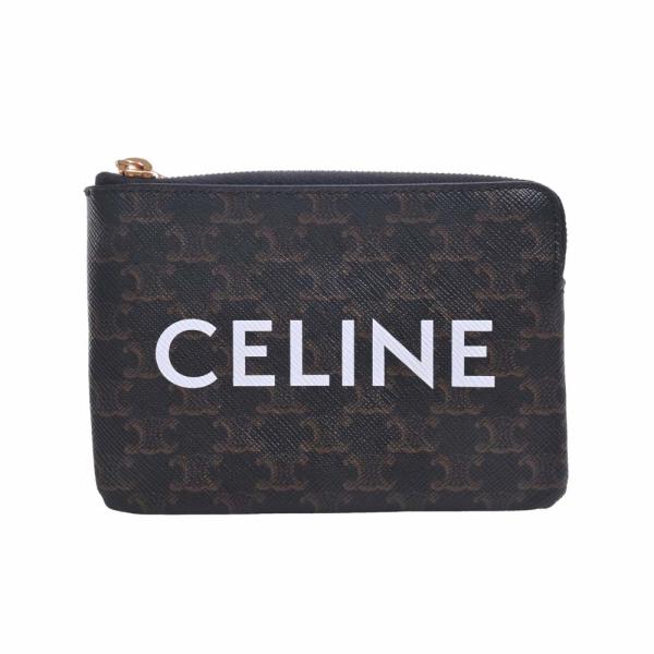 値下げ中　セリーヌ　レディース トリオンフ柄 キーリング付き コインケース CELINE Celine セリーヌ トリオンフ キーリング付 コインケース