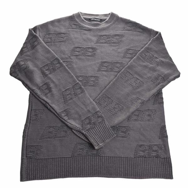 BALENCIAGA（バレンシアガ） レーヨン コットン ナイロン ロゴ ニット