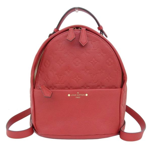 03楽市 本物 新品 Louis Vuitton ルイ ヴィトン モノグラムアンプラント ソルボンヌ バックパック スリーズ 赤 M Www Fakfakkab Go Id
