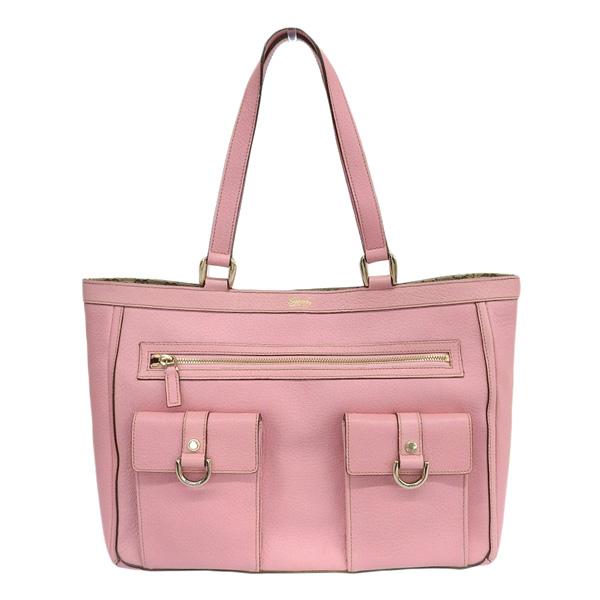 GUCCI Gucci グッチ レザー トートバッグ ハワイ限定 147651 ピンク 
