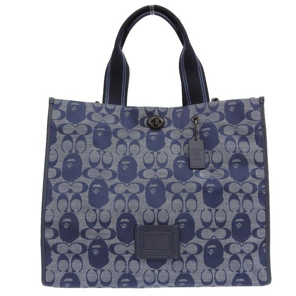 COACH コーチ BAPEコラボ キャンバス シグネチャー トートバッグ C5824  
