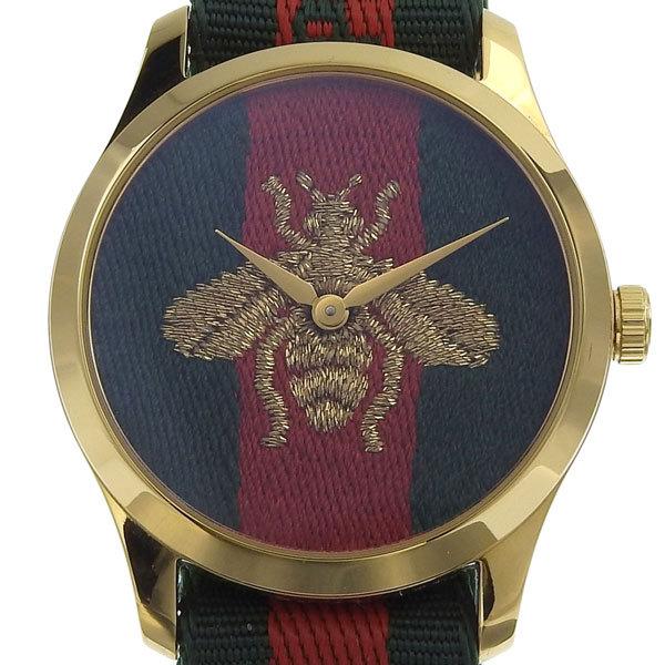 B楽市本店 Gucci グッチ Gタイムレス メンズ クォーツ 腕時計 マルチ文字盤 赤 緑 126 4 G ブランド楽市 通販 Yahoo ショッピング