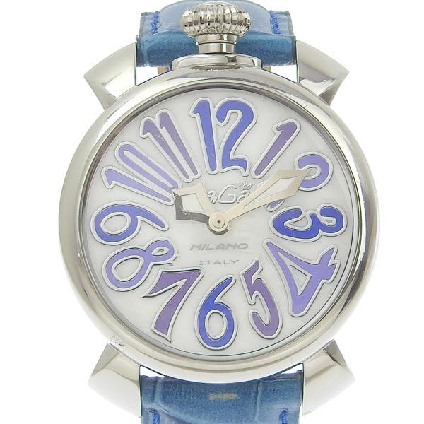 Gaga MILANO ガガミラノ マニュアーレ40 レディース クォーツ レザー  