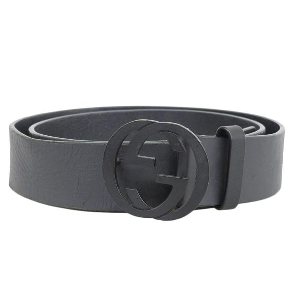 Gucci グッチ インターロッキングG レザー ベルト #95/38 368186 