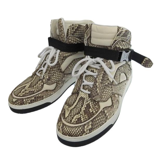 Louis Vuitton ハイカットスニーカー パイソン