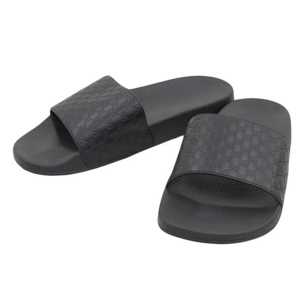 GUCCI（グッチ） ラバー GG サンダル #8 567115 ブラック メンズ gy