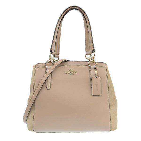 COACH コーチ レザー ミネッタ 2WAY ハンドバッグ F38419 ピンク  