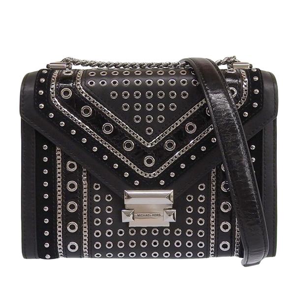 MICHAEL KORS マイケルコース レザー スタッズ WHITNEY ラージ  