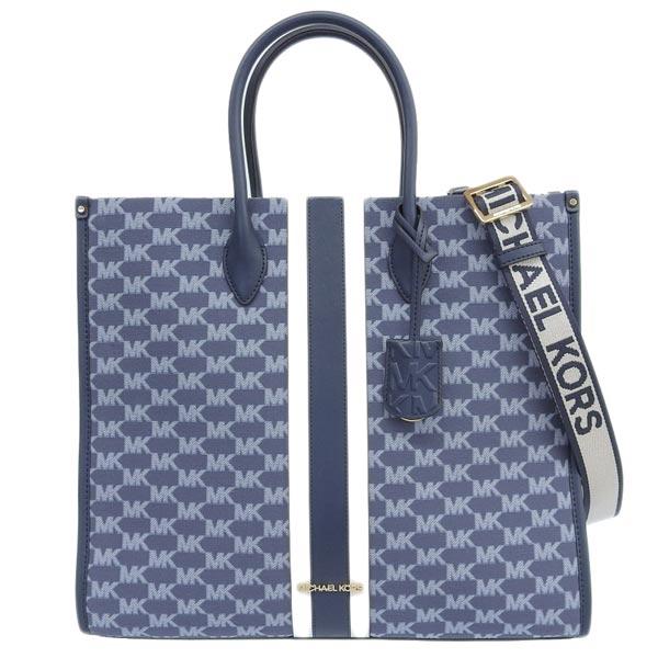 MICHAEL KORS マイケルコース コットン レザー ミレラ ストライプ ロゴ 