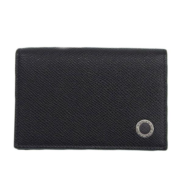 BVLGARI ブルガリ マン レザー ビジネスカードホルダー 二つ折り