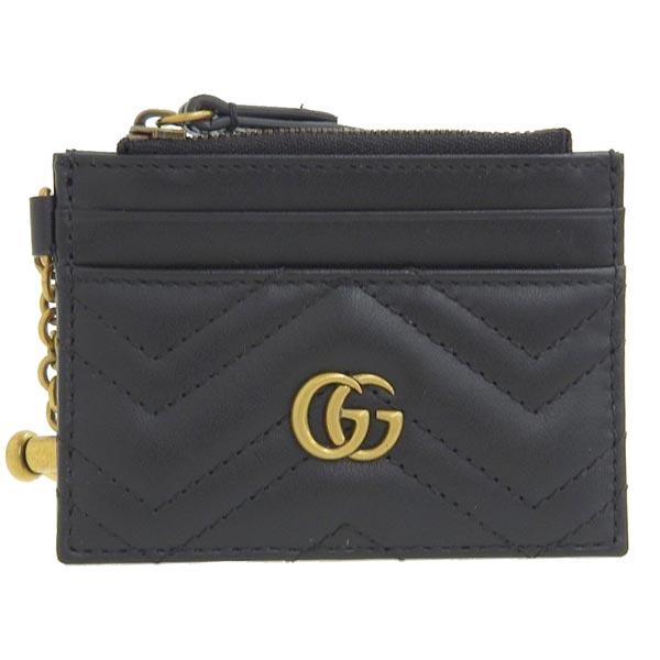 GUCCI Gucci グッチ GGマーモント レザー キーチェーン付き ウォレット