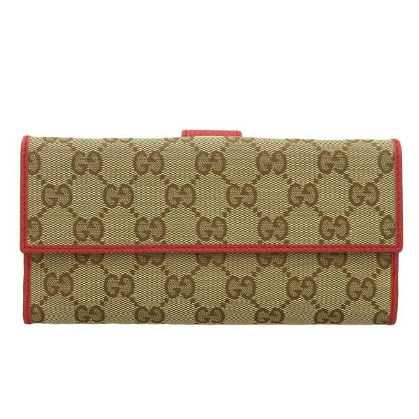 GUCCI Gucci グッチ GGキャンバス レザー 二つ折り 長財布 231841